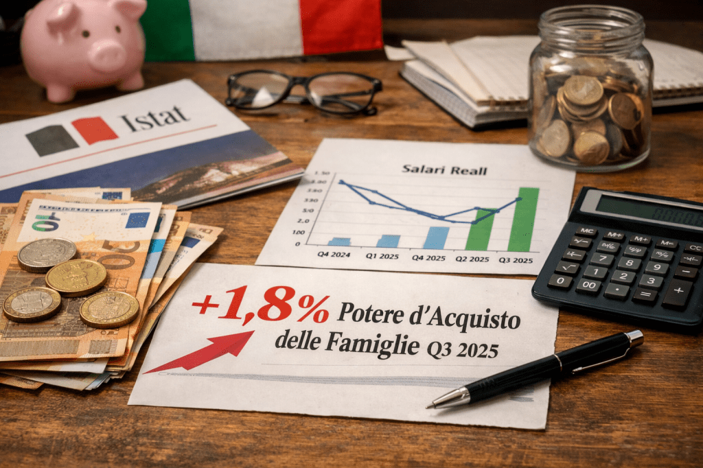 Il +1,8% ISTAT, i salari bassi e il “recupero” del potere d’acquisto: una lettura con i numeri
